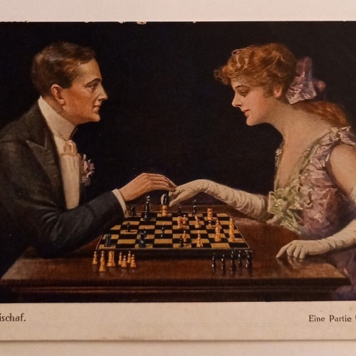 Künstlerkarte Ruab GnischafEine Partie fürs Leben Schach 500132A gr D