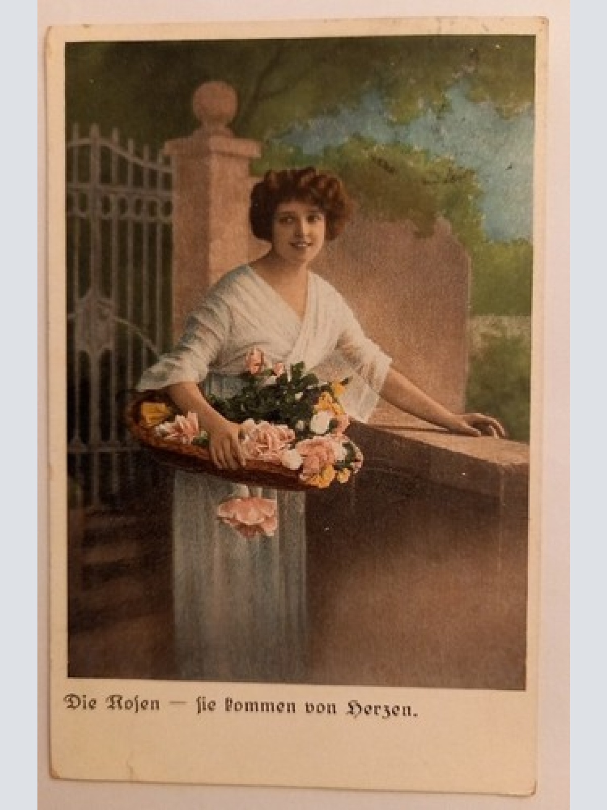 Künstlerkarte Die Rosen Blumen 500127A gr D