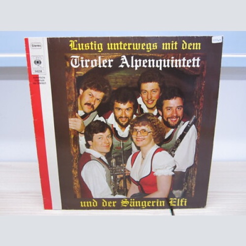LP / Tiroler Alpenquintett und Sängerin Elfi - Lustig Unterwegs / CBS Rec. / RAR