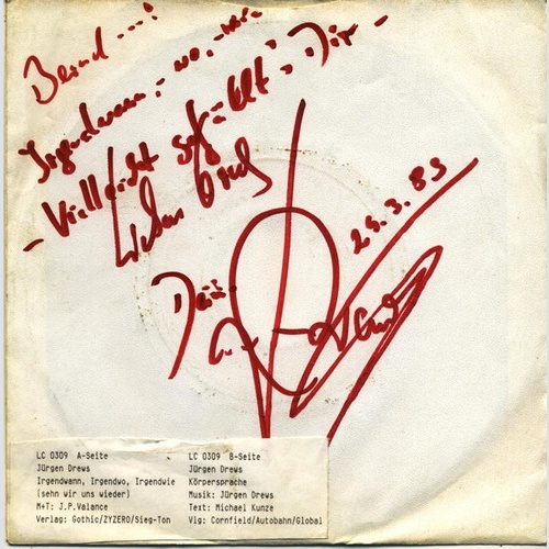 Jürgen Drews - Irgendwann, Irgendwo, Irgendwie (Seh'n Wir Uns Wieder) (7", Si...