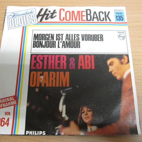 Single /  Esther & Abi Ofarim ?– Morgen Ist Alles Vorüber  /  DE PRESS / RAR /