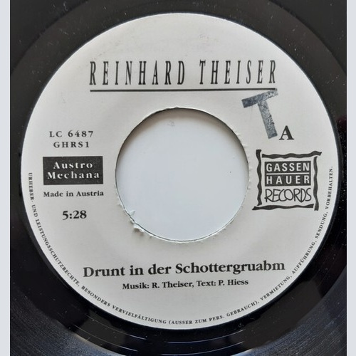 Reinhard Theiser - Drunt In Der Schottergruabm (7", Single)