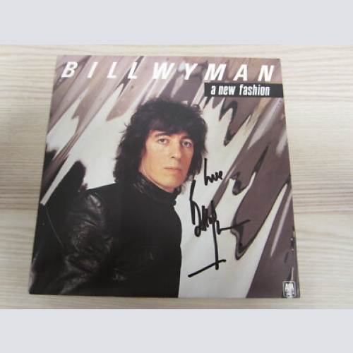 Single /  Bill Wyman ?– A New Fashion / MIT ORIG. AUTOGRAMM / ROLLING STONES /