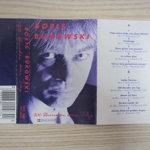 MC / Boris Bukowski ?– 100 Stunden Am Tag  / AUSTRIA / RAR / 1989 /