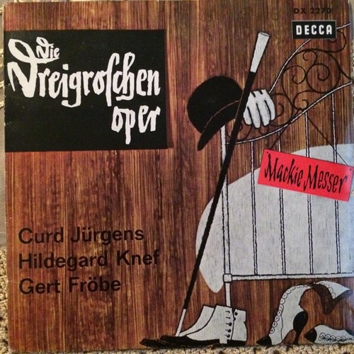 Curd Jürgens, Hildegard Knef, Gert Fröbe - Die Dreigroschenoper (7", EP, Mono)