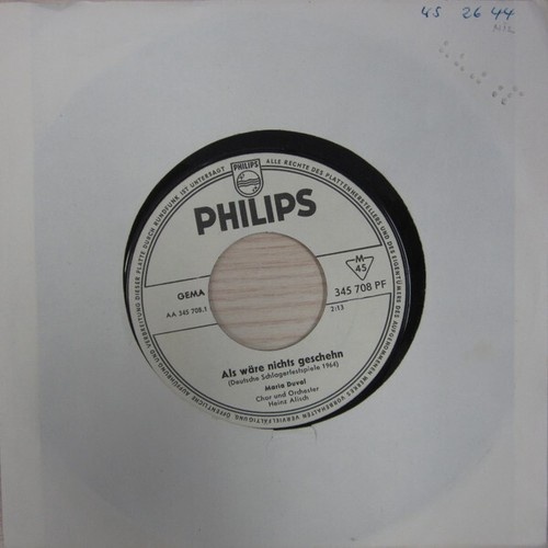 Maria Duval - Als Wäre Nichts Geschehen / Western Lady (7", Single, Promo)