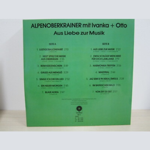 LP / Alpenoberkrainer ?– Aus Liebe Zur Musik  / AUSTRIA / RARITÄT / VM REC. /