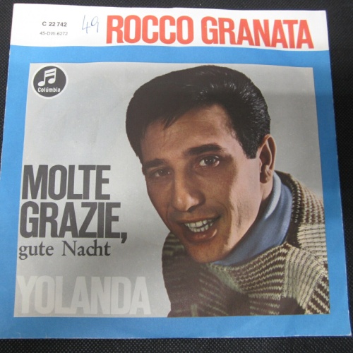 Single / Rocco Granata ?– Molte Grazie, Gute Nacht  / DE PRESS . / RAR /