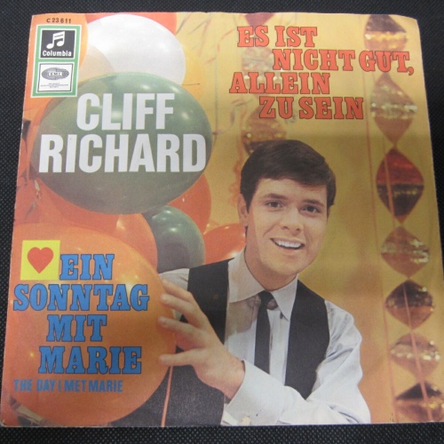 Single / Cliff Richard ?– Es Ist Nicht Gut, Allein Zu Sei  / DE PRESS . / RAR /