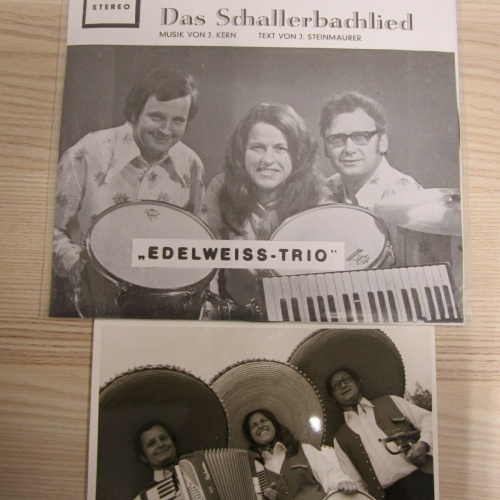 Single /  Edelweiss-Trio ?– Schau, das Alpenglüh'n / MIT PROMO FOTO / RAR /