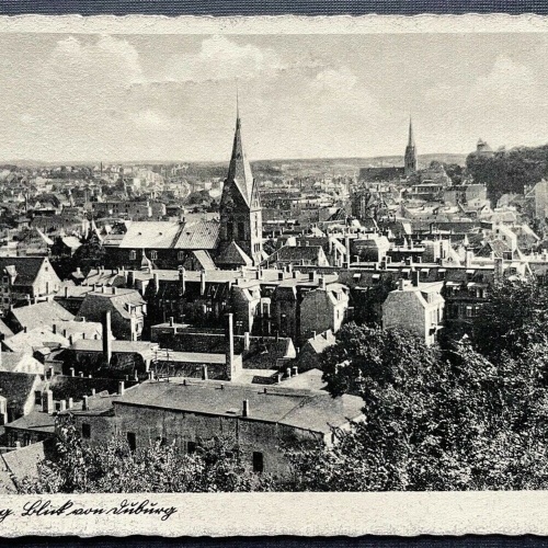 Flensburg Blick von Duburg Stadt Kirche Schleswig-Holstein Deutschland 410157 C