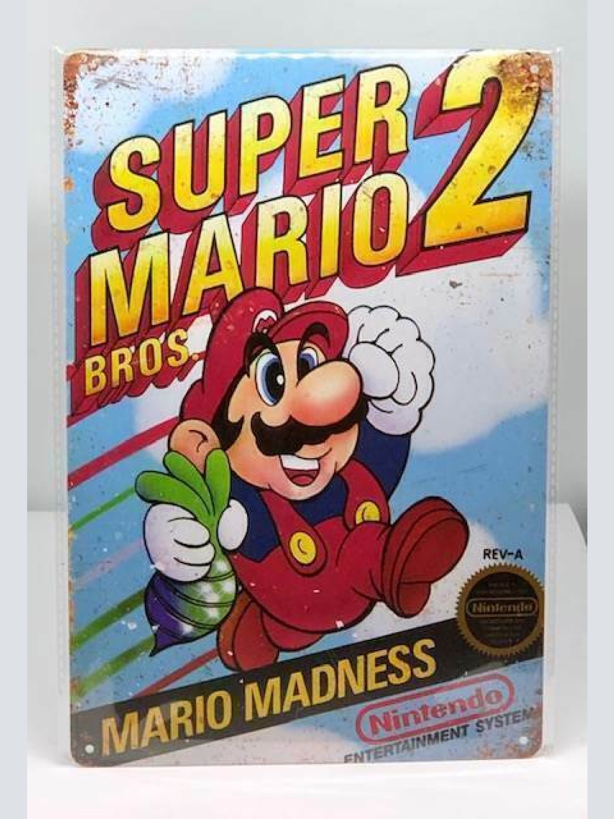 Nostalgie Nostalgie Retro Schild "SUPER MARIO 2 Bros. Nintendo" 30x20 12021