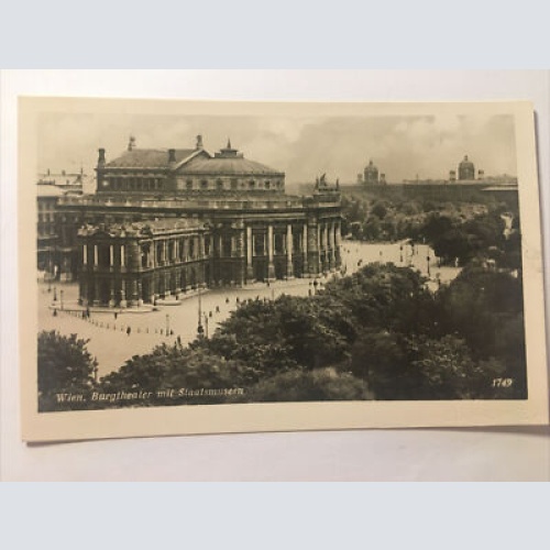 Wien Burgtheater mit Staatsmuseum echt Foto 30086 RU