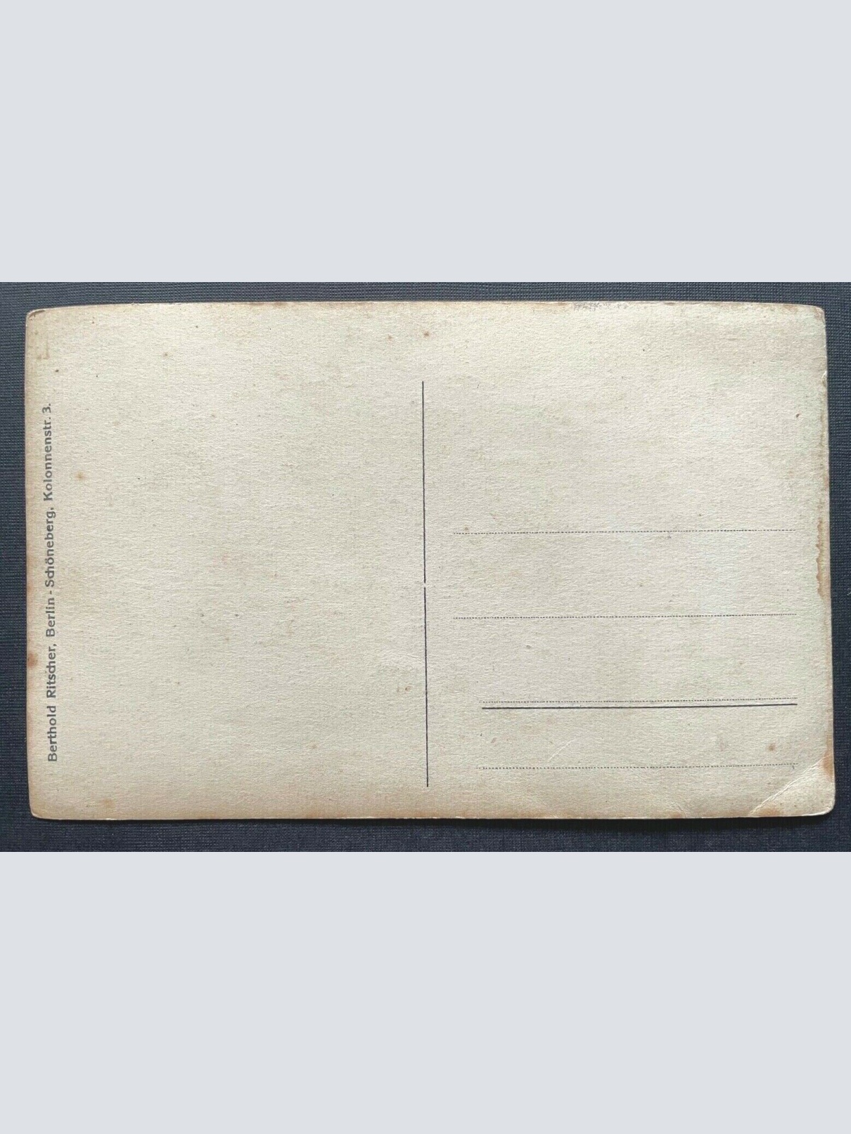 Porträt Soldat Uniform Schirmmütze Ritscher Berlin Bart Militär Krieg 410092 TH