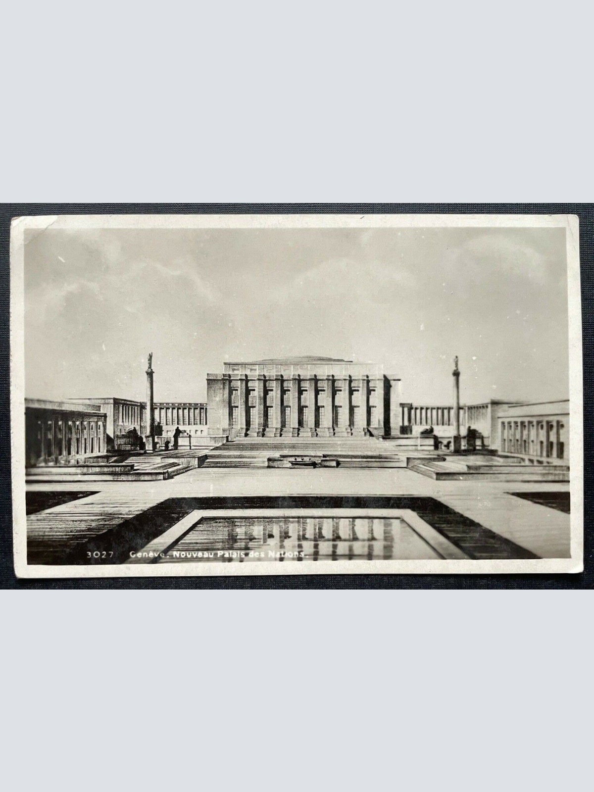 Genf Genève Nouveau Palais des Nations Völkerbundpalast Gebäude Schweiz 410108 C