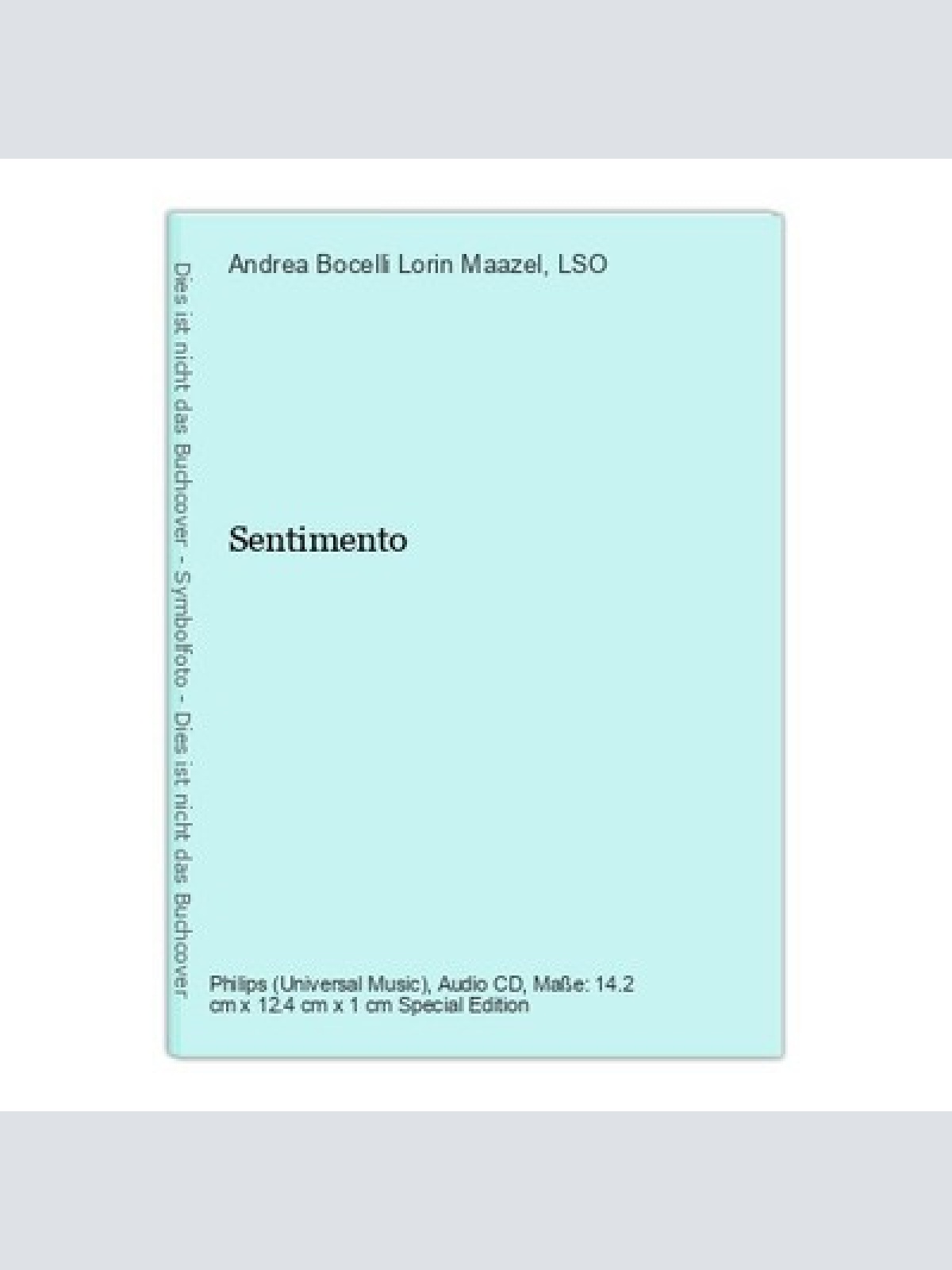 Sentimento Andrea Bocelli Lorin Maazel  und  LSO: