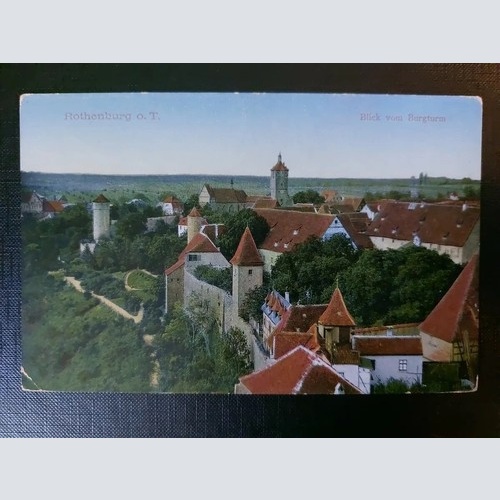 Rothenburg Blick vom Burgturm Burg Festung Weinfelder 402564 WM F