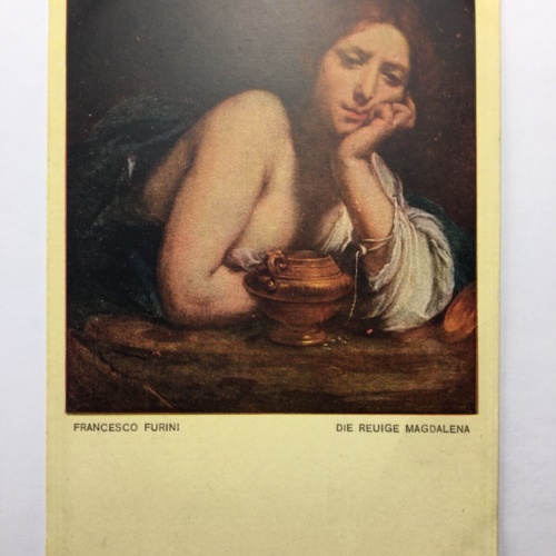 Die Reuige Magdalena (F. Furni) - Frau mit Gefäß - Künstlerkarte 30088 TH