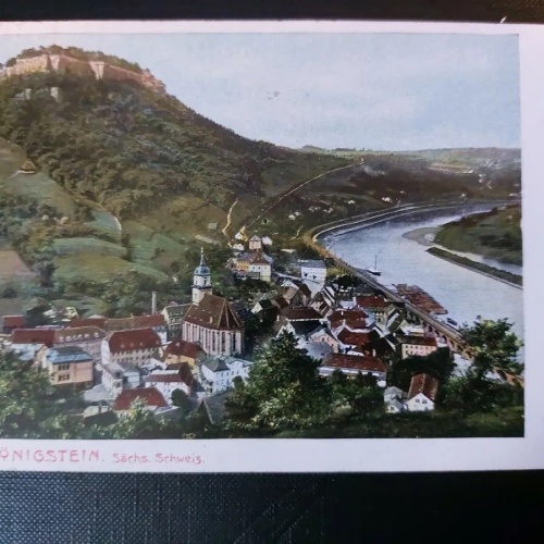 Königstein Schweiz Kirche Fluss Hügel Brücke 402569 WM F