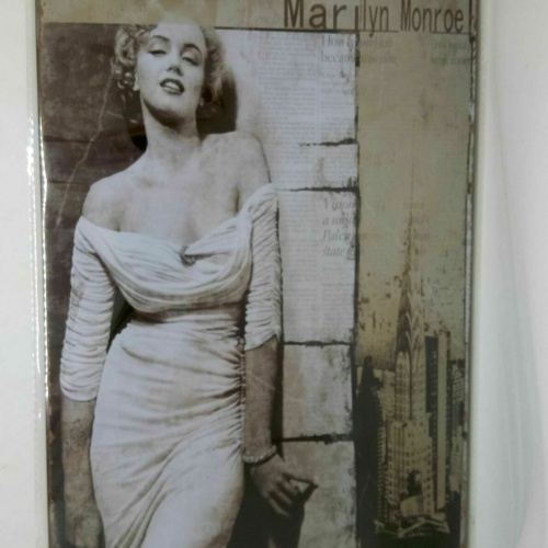 Nostalgie Retro Blechschild Marilyn Monroe stehend 30x20 50112