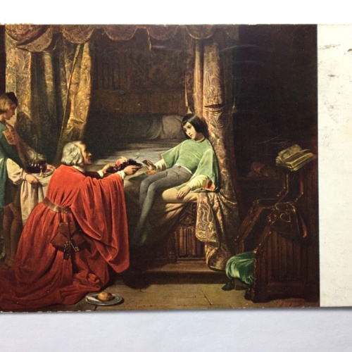 Hungertod des Gaston de Foix (C.Jacquand) - Künstlerkarte 30164 TH