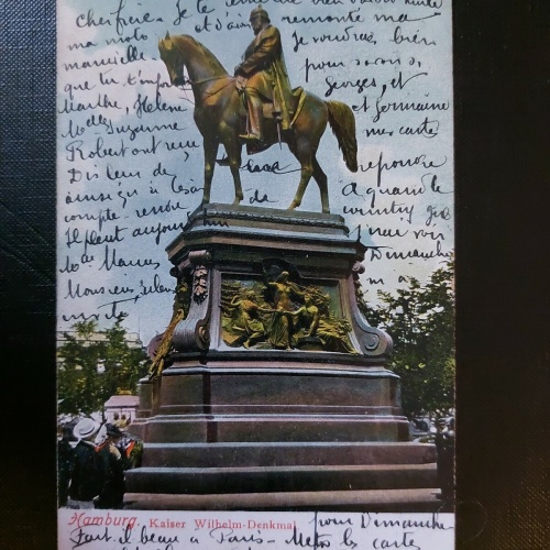 Hamburg Kaiser Wilhelm Denkmal Kaiserreich Deutschland 402586 WM F