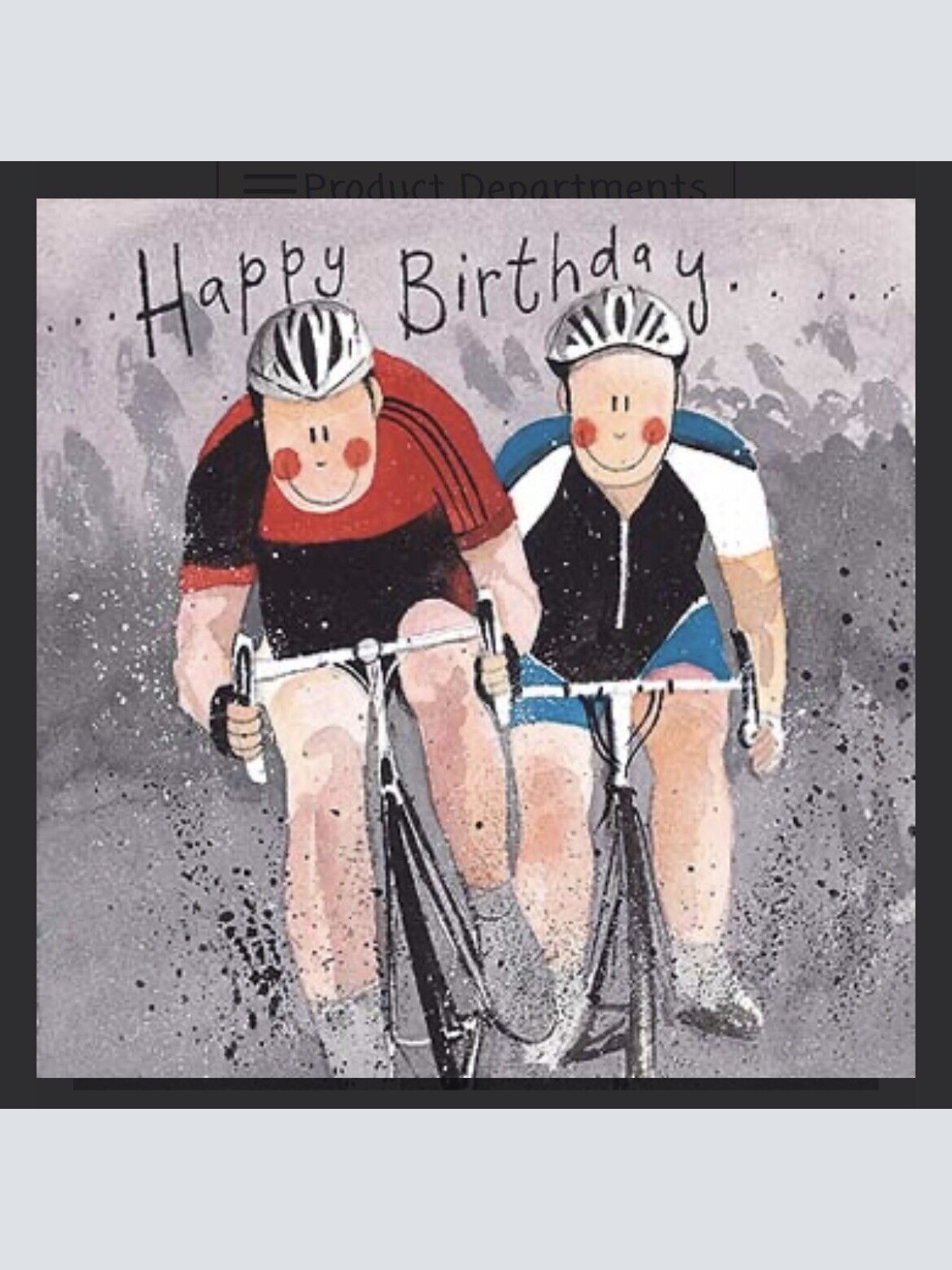 Alex Clark Fahrrad Cyclists zum Geburtstag  140x140 mm incl. Umschlag  0010