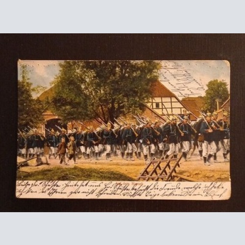 Ansichtskarte Bayern Berchtesgaden Soldaten Auf Dem Marsch 600770A Ga G