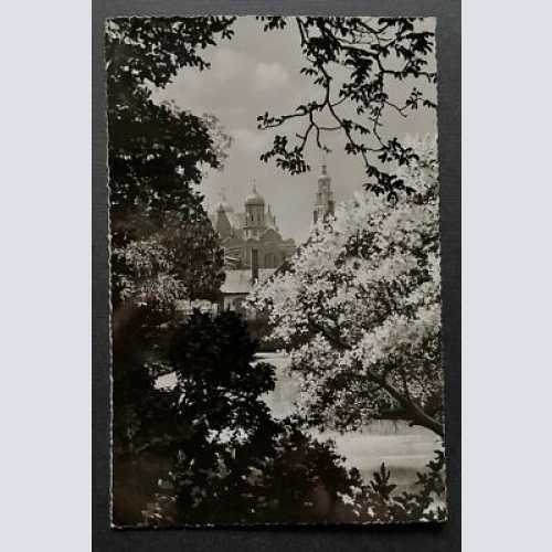 Augsburg Blick Rathaus Perlach Fluss Park Bayern Deutschland 400264 TH