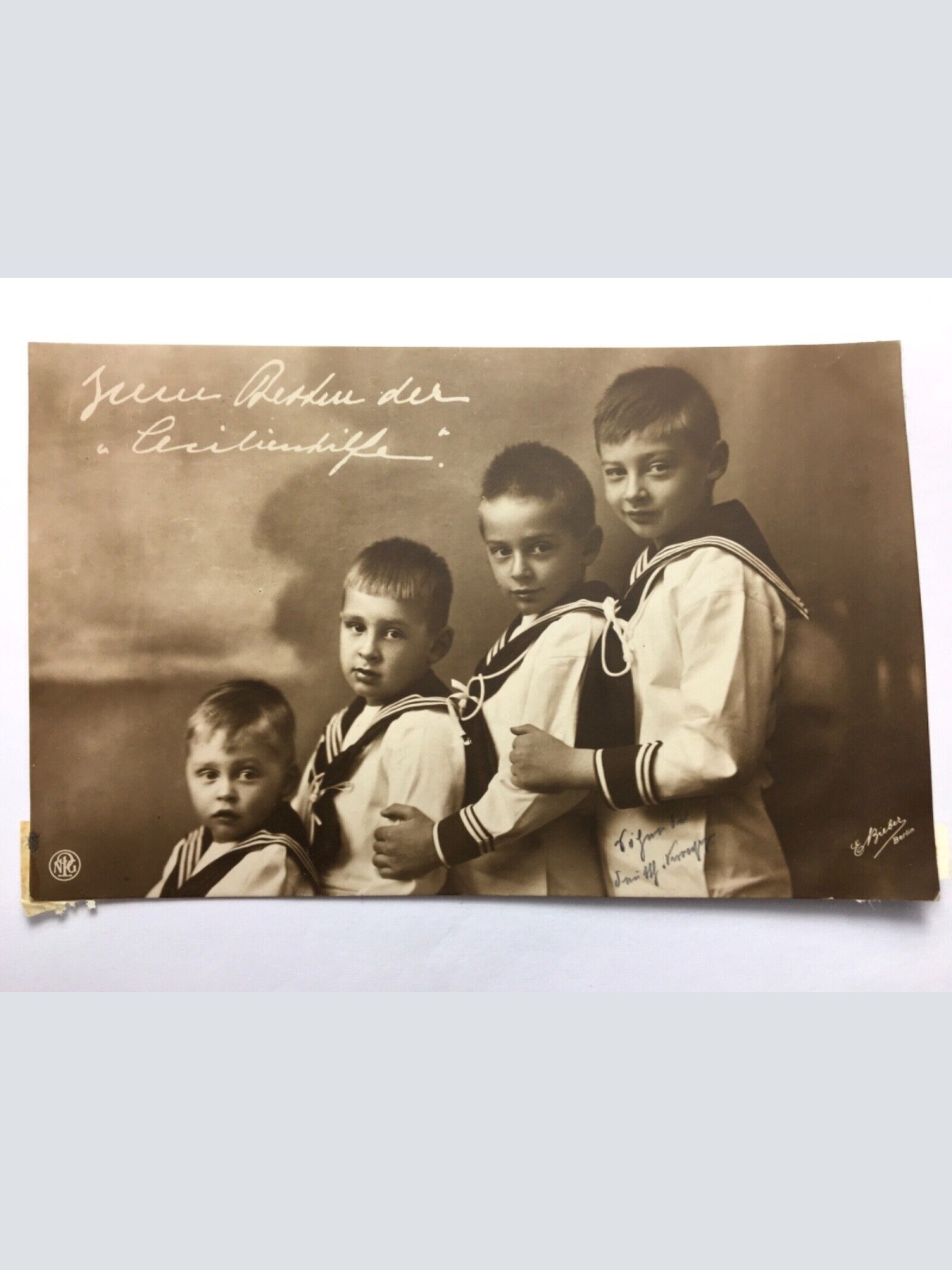 Cecilienhilfe - Söhne des Kronprinzenpaares - Wohlfahrt 30111 TH SH1