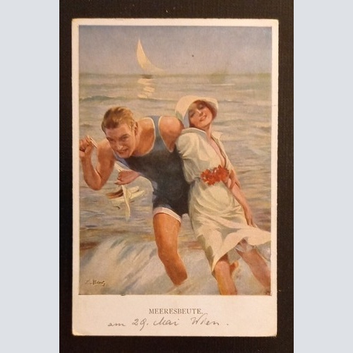 Meeresbeute Mann Und Frau Am Meer 600750A Ga G