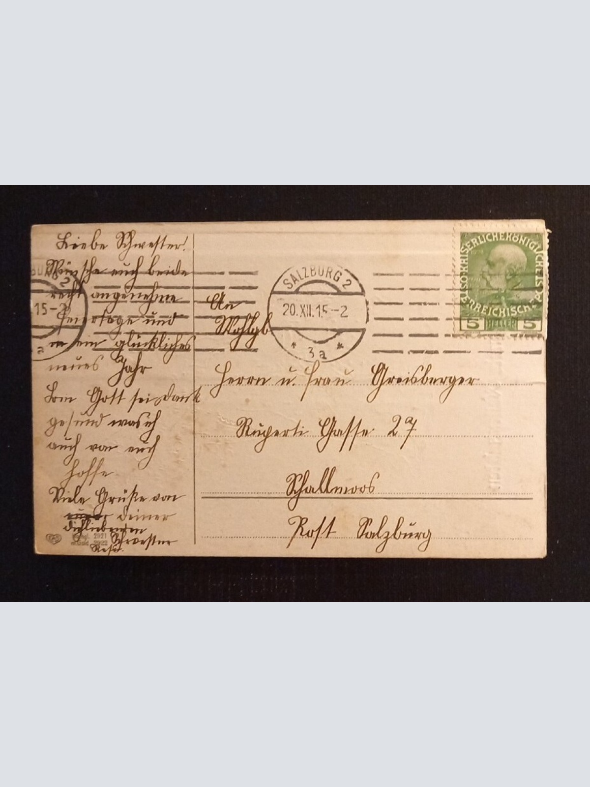 Gesegnete Weihnachten Prägekarte Zwei Engel 600796A Ga G