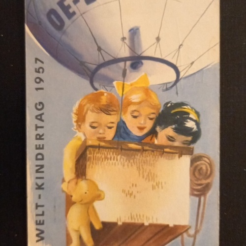 Welt Kindertag 1957 Ballonpost 600766A Ga G