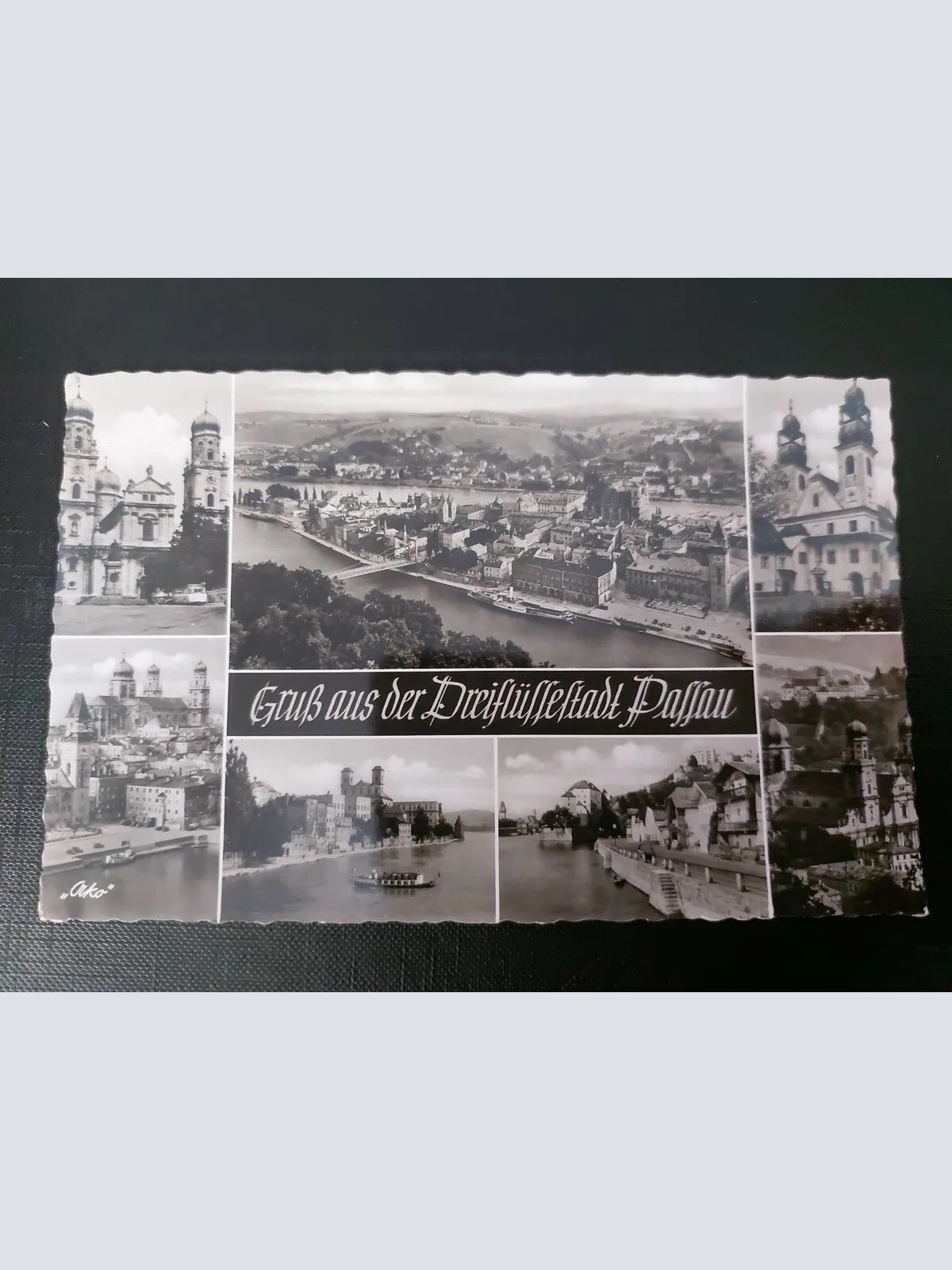 Gruß aus der Dreischlüsselstadt Passau Kirche Fluss Brücke Festung 402607 WM F