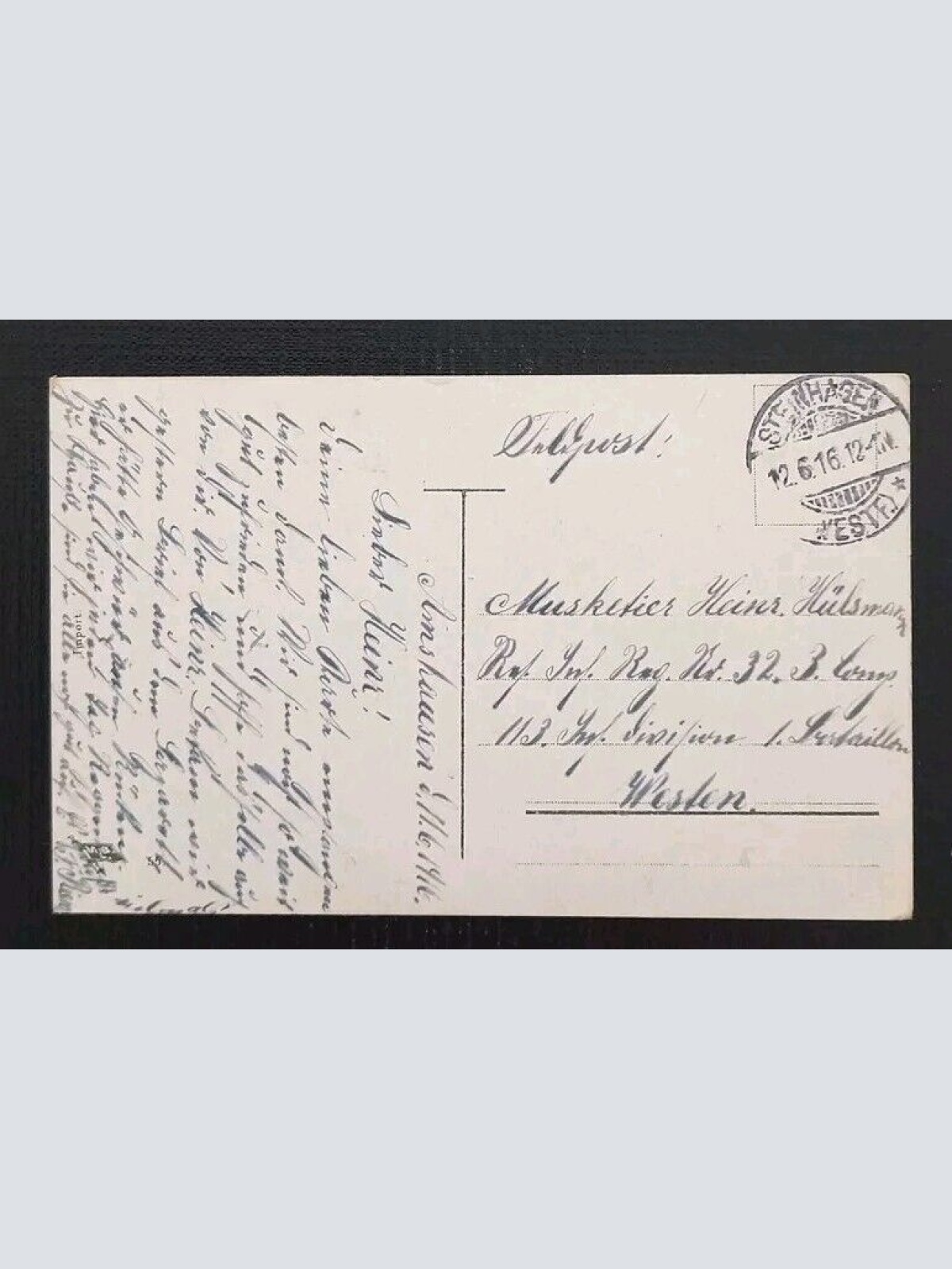 Vier Soldaten Vor E. Denkmal Wir Loben Dich Du Lenker D.Schlachten 410016 H Gr