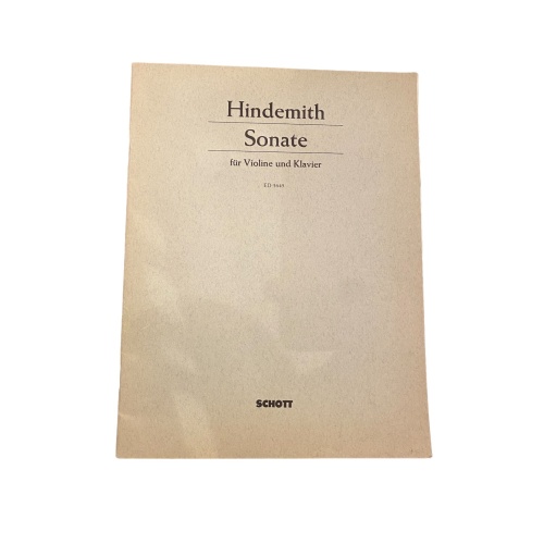 3211 Paul Hindemith SONATE FÜR VIOLINE UND KLAVIER +Abb
