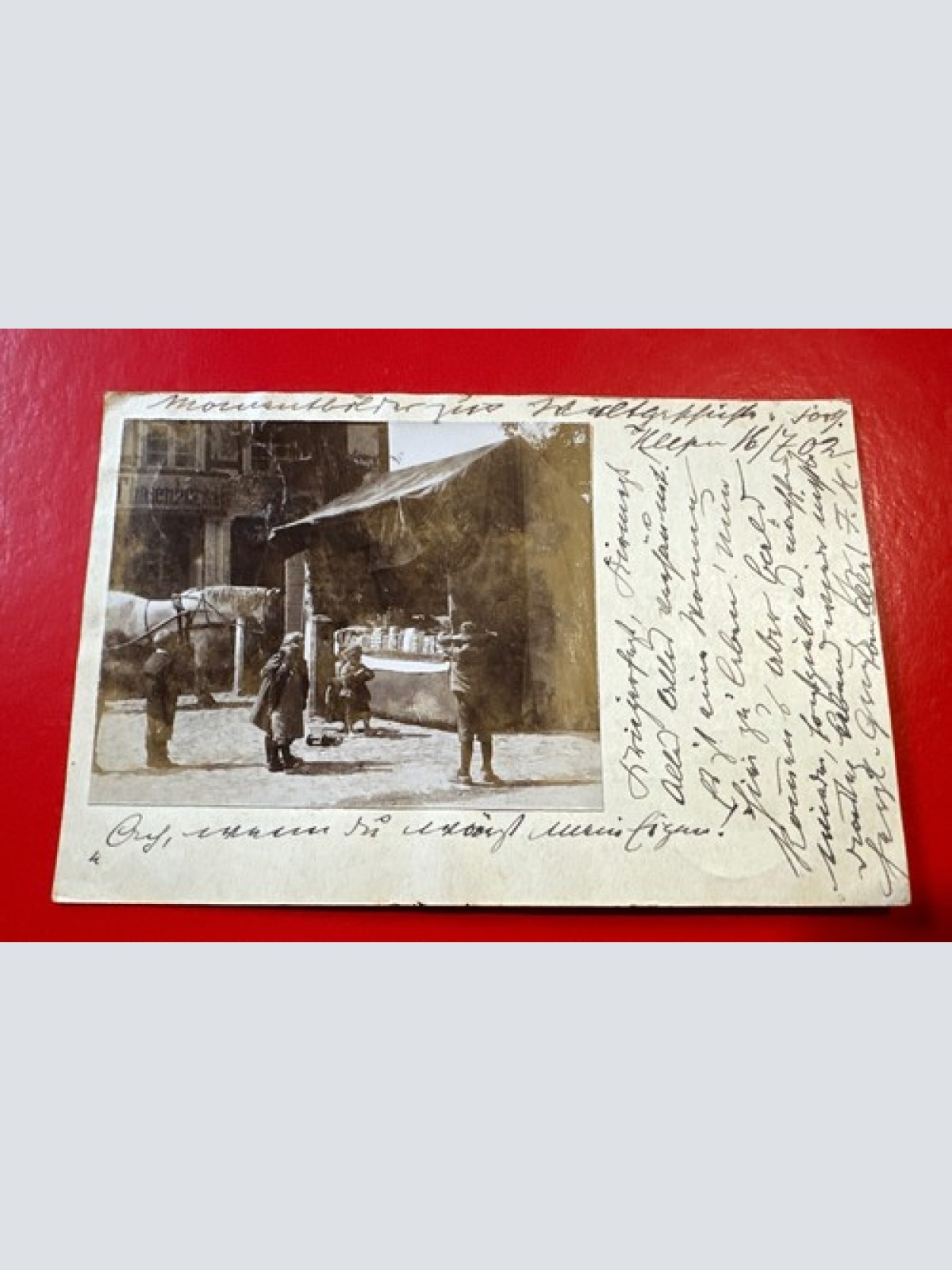 Heepen Bielefeld Nordrhein Westfalen Markt Pferd um 1902 A