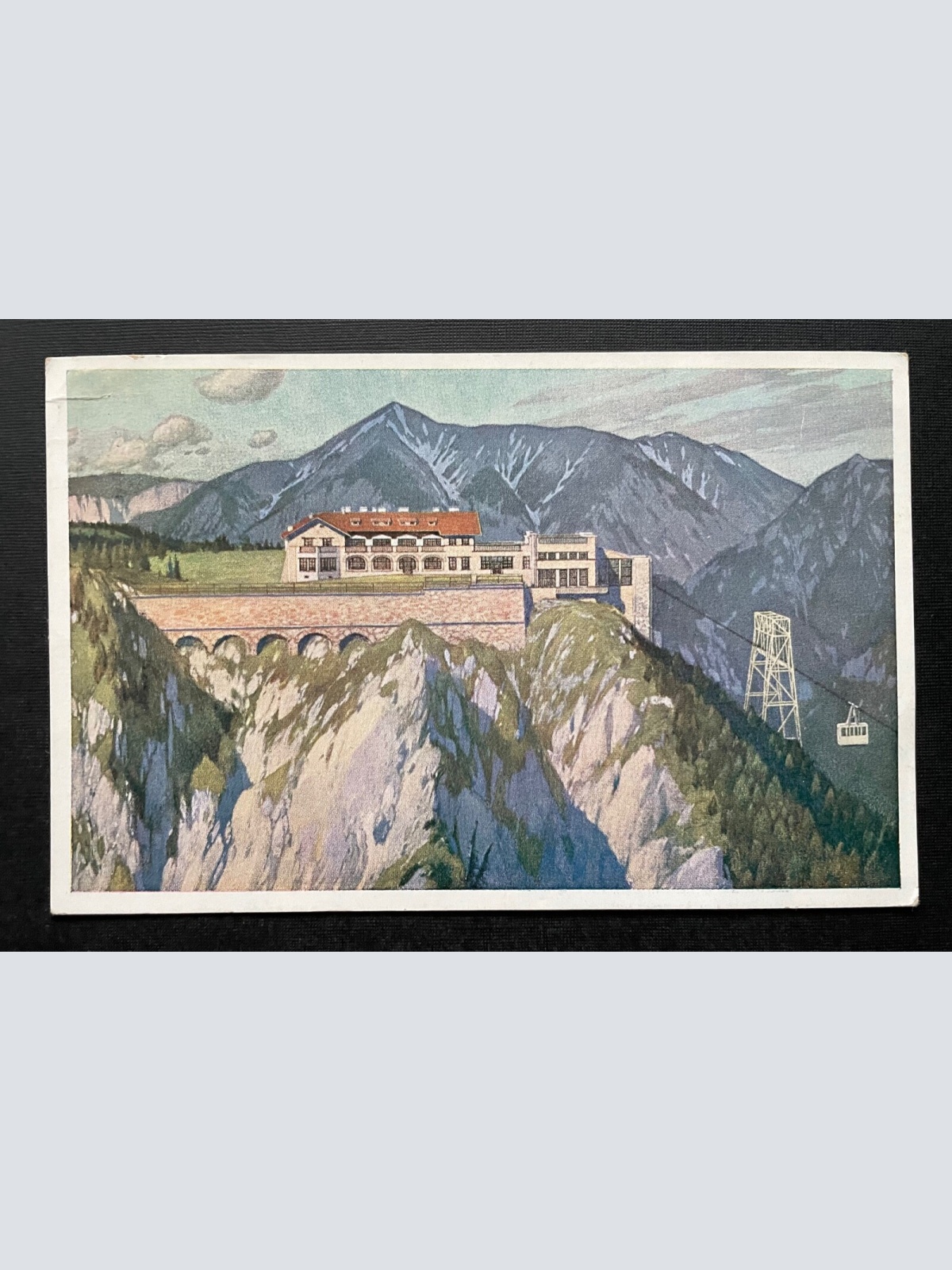 Raxbahn Bergstation gegen Hochschneeberg Gondel Berg Niederösterreich 400475 F