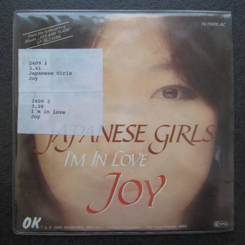 Single /  Joy  – Japanese Girls  / AUT PRESS /