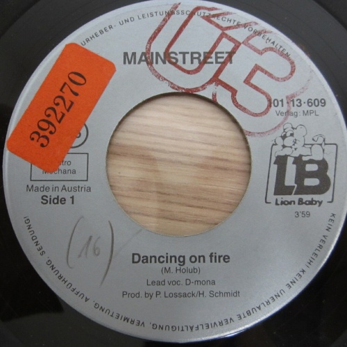 Single /   D-Mona & Mainstreet – Dancing On Fire   /  AUT  PRESS  / RAR /
