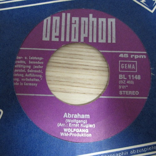 Single / Wolfgang ?– Abraham (Das Lied Vom Trödler) /  DE  PRESS  / RAR /
