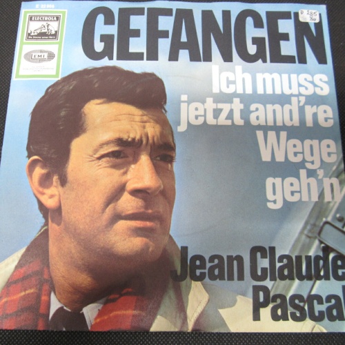 Single /   Jean Claude Pascal – Gefangen   / DE PRESS-RAR /