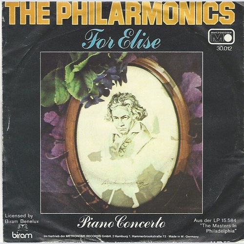 The Philarmonics - For Elise / Piano Concerto (7", Single)