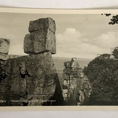 ansichtskarten, Thale an d. Harz, Hexentanzplatz mit Cäsarfelsen (40037 BW)