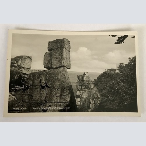 ansichtskarten, Thale an d. Harz, Hexentanzplatz mit Cäsarfelsen (40037 BW)