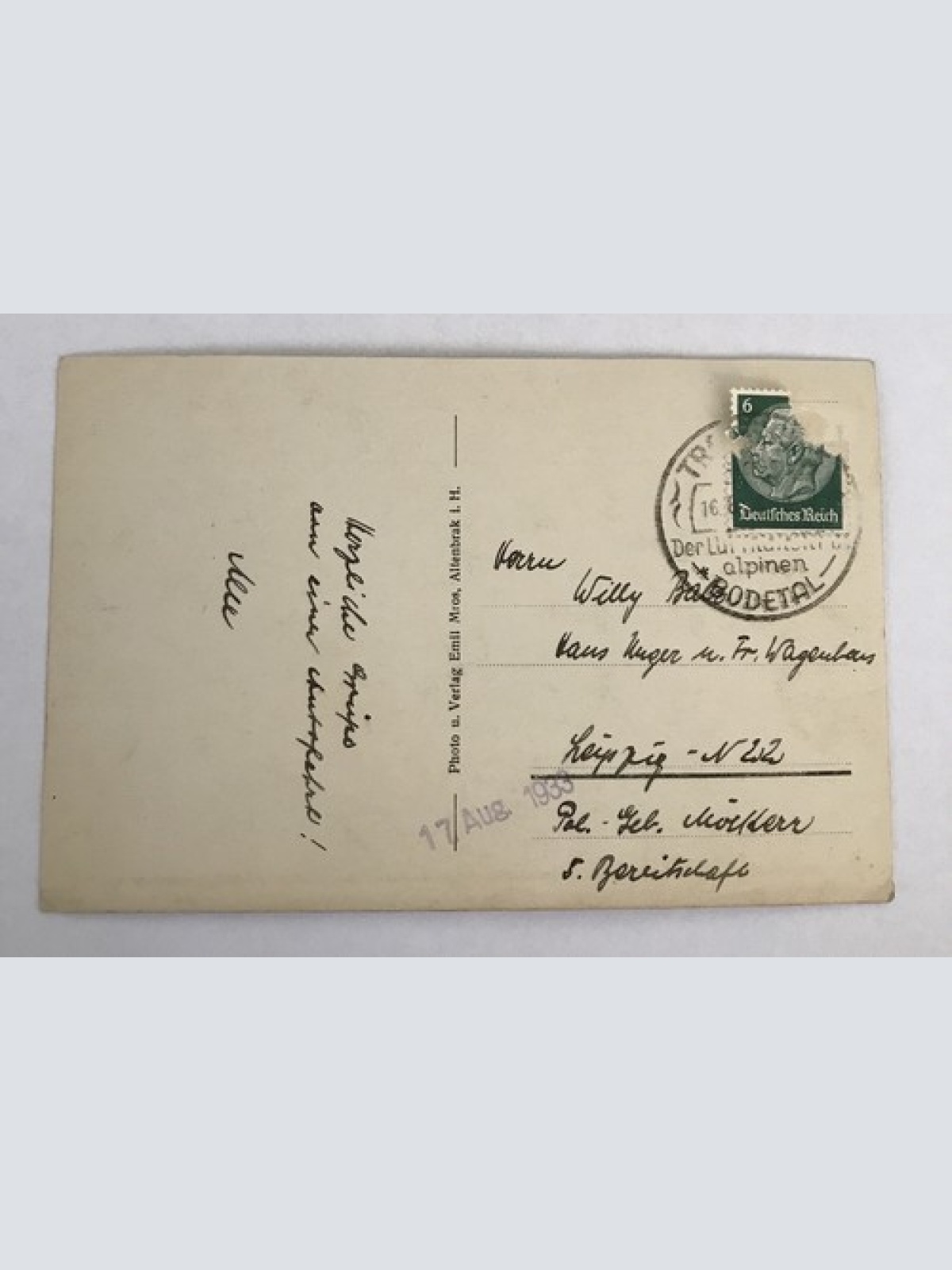 ansichtskarten, Bodetal, Harz, Roßtrappefelsen u. Königsruhe (40036 BW)