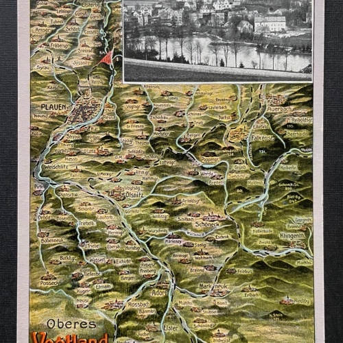 Bad Elster Kurort Oberes Vogtland Landkarte Sachsen Deutschland 402178 TH A