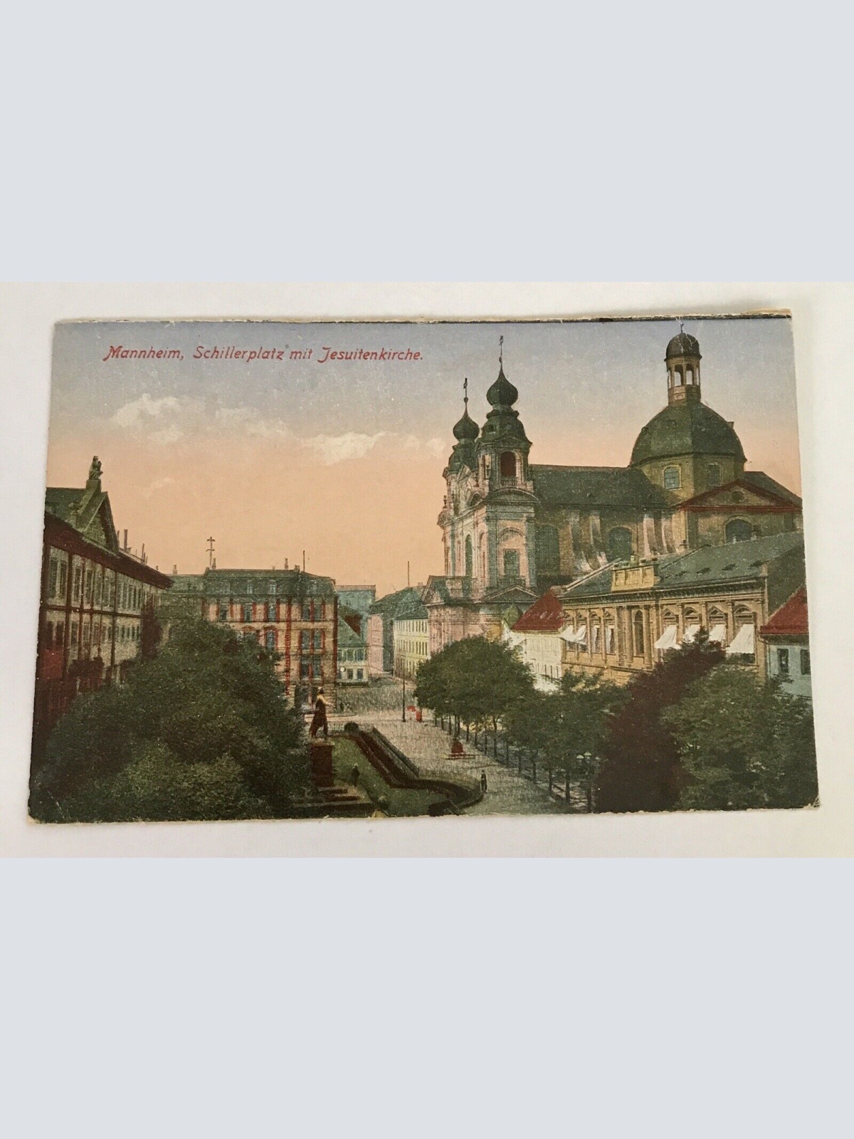 AK, Baden Württemberg, Mannheim, Schillerplatz, Jesuitenkirche (40088 BW)