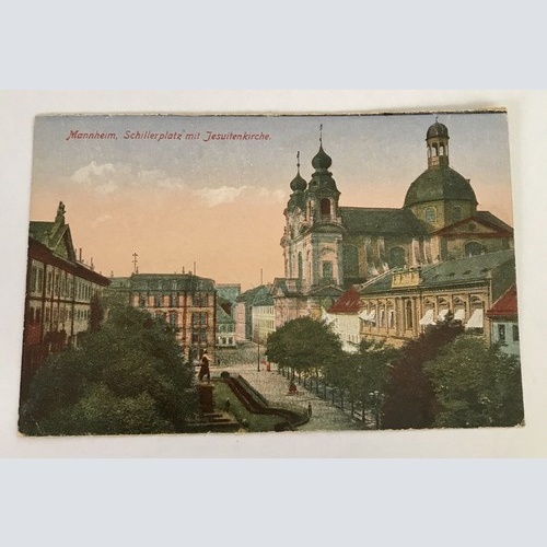 AK, Baden Württemberg, Mannheim, Schillerplatz, Jesuitenkirche (40088 BW)