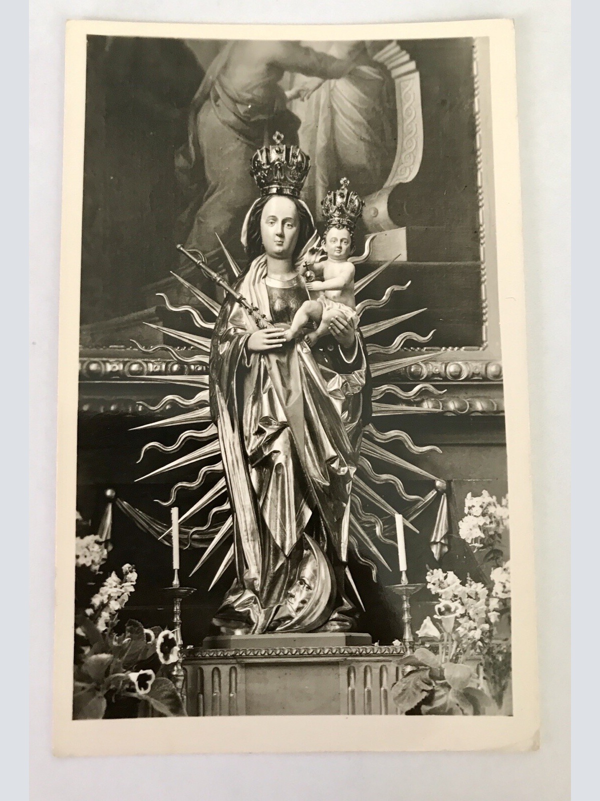 AK, Baden Württemberg, Kirche Wiesensteig, Skulptur (40090 BW) A